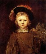 REMBRANDT Harmenszoon van Rijn, Young Boy in Fancy Dress